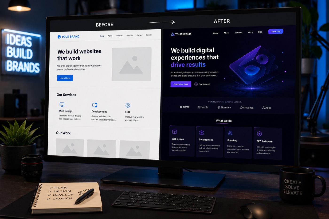 Refonte d’un site vitrine d’entreprise à Paris